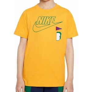 Nike Blue Ribbon Boys Short Sleeve T Shirt Size Small Yellow